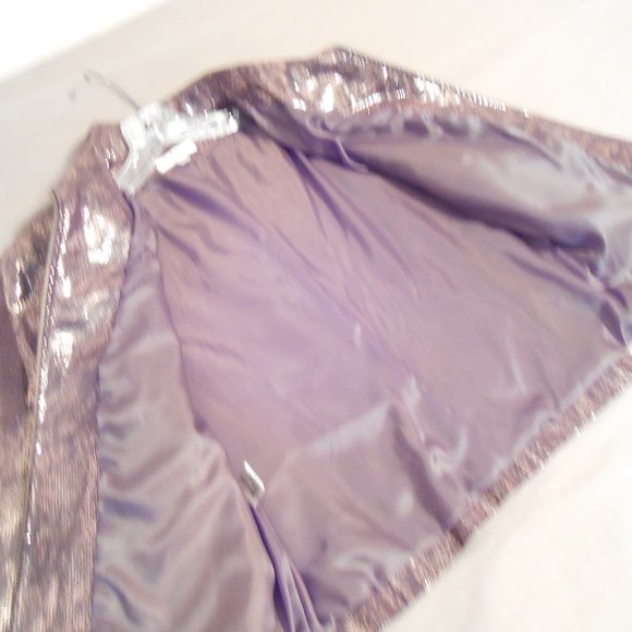 Yvonne Marie Shiny Bronze Suede Jacket - Picture 3 of 7